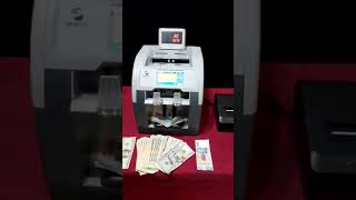 Máquina contadora de billetes mixtos para dólares y pesos con detector de billetes falsos ✅️