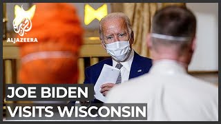 Biden speaks to Jacob Blake during Kenosha, Wisconsin visit