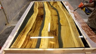 Woodworking Project To Inspire Anyone//Design Large Epoxy Dining Table Modern & Luxury Style,