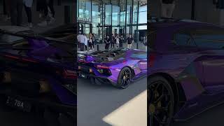 START UP of the PURPLE lambo! #lamborghini #svj #purple #cars #supercars