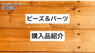 【ビーズ＆パーツ】購入品紹介 #レジン #パーツ #撮影小物