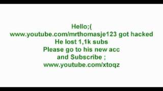 HE GOT HACKED HE LOST 1K   SUBS ! [www.keepvid.com].flv