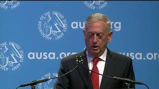Sec. Def. Mattis delivers keynote at AUSA opening ceremony