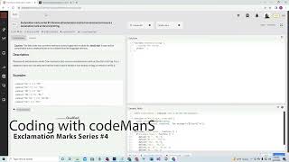 Codewars 8 kyu Exclamation Marks Series #4 JavaScript