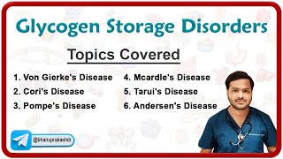 Glycogen Storage Disorders : Carbohydrates  metabolism