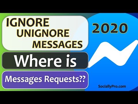 How to Ignore and Un-Ignore Messages on Messenger in 2020