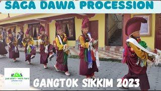 Saga Dawa procession Gangtok Sikkim 2023