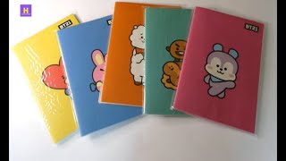 BT21 NOTEBOOKS - TATA, MANG, SHOOKY, RJ AND COOKY