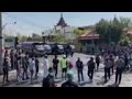 Police use water cannon on protesters in Mandalay