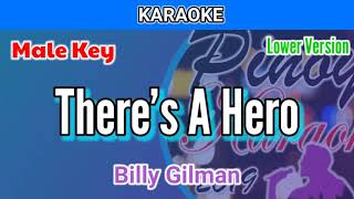 There's A Hero by Billy Gilman (Karaoke : Male Key : Lower Version)