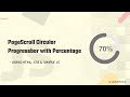 [Requested] How To Create a Scroll-Based Progress Bar with Percentage - using HTML CSS & JS