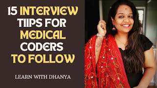 15 Interview Tips Every Medical Coder Must Know to Land the Job! #learnwithdhanya #medicalcoding