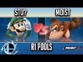 Moist (DK) vs Stu? (Luigi) - Smash 'N' Splash 3 PM R1 Pools