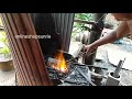 លត់មុខភ្លើងកាំបិតប៉័ង kitchen knife forging khmer forging smiting items