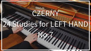 CZERNY 24 Studies for LEFT HAND No.7 Op.718  ツェルニー 左手のための24の練習曲7番