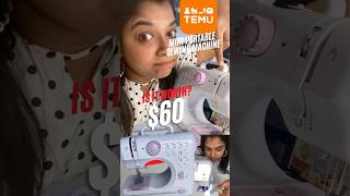 Mini portable sewing machine |Is it worth the price? | Temu | shorts | affordable sewing machine