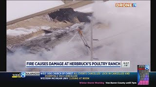 Fire damages Herbruck’s Poultry Ranch in Ionia Co.