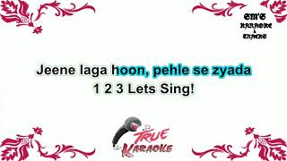 Jeene Laga Hoon || Karaoke || Track || Instrumental || With Lyrics || Ramaiya Vastavaiya || HD