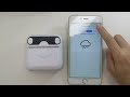 how to connect your mini portable printer to your phone krsmoil