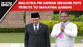 Malaysian PM | Malaysia Prime Minister Anwar Ibrahim Pays Tribute To Mahatma Gandhi At Rajghat