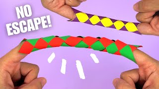 Origami finger trap, diy paper Chinese finger trap EASY tutorial
