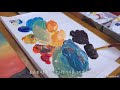 5 colors of painting┃easy acrylic painting for beginners┃painting tutorial┃satisfying┃ 162