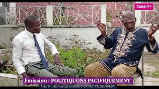 (CANAL F+) Émission POLITIQUONS PACIFIQUEMENT reçoit le 12/01/2025 Me Pathy LENDO, notable Ne kongo