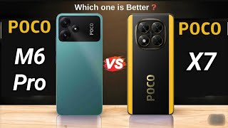 POCO M6 Pro VS POCO  X7 | 5G phone best Camera? #vs