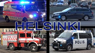 Police, Fire and Ambulance responding Helsinki (collection)