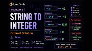 LeetCode 8: String to Integer (atoi) | Java | Optimal Solution