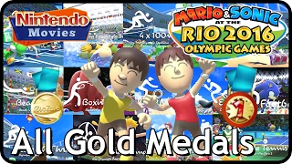 Mario and Sonic at the Rio 2016 Olympic Games - All Gold Medals (multiplayer)