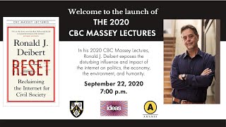 CBC Massey Lectures Book Launch – Ron Deibert on Reset: Reclaiming the Internet for Civil Society