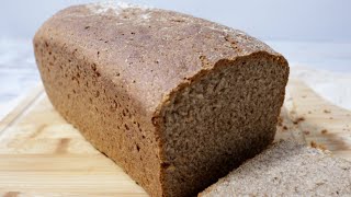 호밀빵 특유의 신맛을 줄이고 고소한 맛을 더한 비건 통호밀 식빵 (노밀가루) Rye Bread ㅣ 온베이킹 On Baking