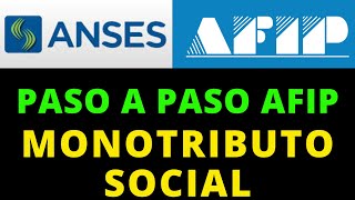 💰 N° 2 Monotributo Social | Pagina de AFIP #anses #noticiasanses #tramitesanses #tutorialesanses