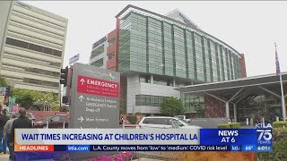 Local flu cases leading to longer wait times at Children's Hospital LA