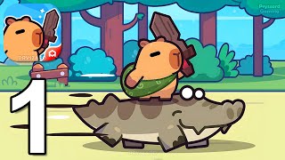 Capybara Go! - Gameplay Walkthrough Part 1 Idle Defense RPG (iOS,Android)