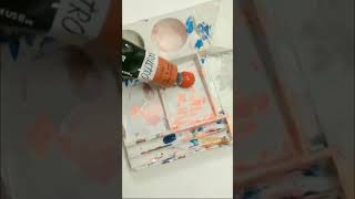 Acrylic paint on glass bottle/Acrylic painting tutorial/1 minute painting/#diy #shorts#YouTubeshorts