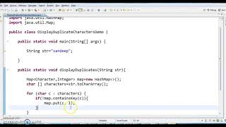 08 Write a java program to print duplicates from String in java