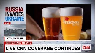 Russia Invades Ukraine Sponsored By Applebee's - CNN Clip (February 24, 2022)