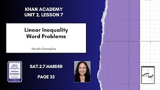 SAT.2.7.Harder Linear Inequality Word Problems, page 33