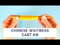 Two Ways to Make Double Chain (aka Chinese Waitress) Cast On Step by Step