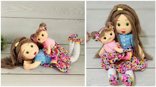 🥰 Two Gorgeous Babies You Can't Buy From a Toy Shop🧦 Mother and Daughter making dolls out of socks