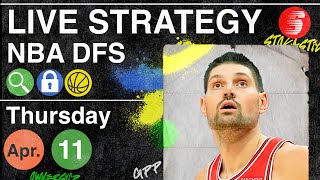NBA DFS Strategy Thursday 4/11/24 | DraftKings & FanDuel NBA Lineup Picks
