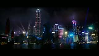 GODZILLA VS KONG - GODZILLA USING ATOMIC BREATH IN HK (HD)
