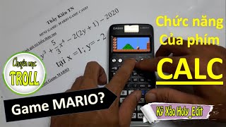 Chơi MARIO trên máy tính CASIO  FX580VNX edit by camtasia | TROLL | Chức năng của phím CALC