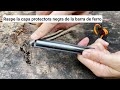 azengear flint steel pro pedernal supervivencia arrancador de fuego xxl ferro rod cómo usar