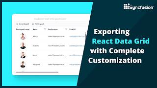 Exporting React Data Grid with Complete Customization