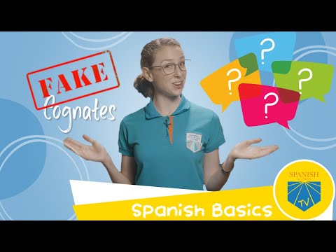 What are some false cognates in Spanish?