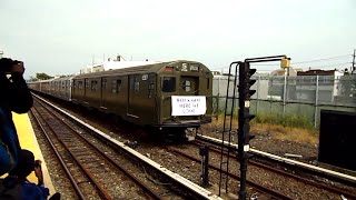 New York City Subway HD: R16 \u0026 R11 Departs Layup Track At Rockaway Park – Beach 116th Street