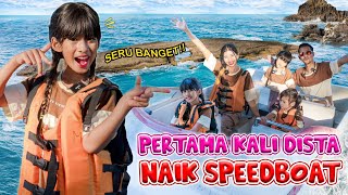 DISTA VS DOMINIQUE COBAIN SPEEDBOAT SAMBIL NGEBUT😱!! SERU BANGET GUYS🤩 #trending #viralvideo